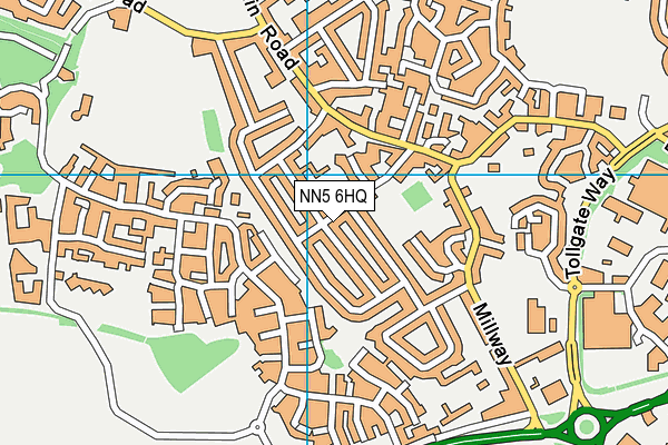 NN5 6HQ map - OS VectorMap District (Ordnance Survey)