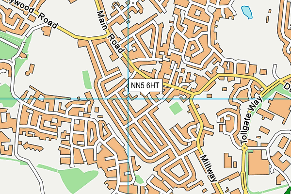 NN5 6HT map - OS VectorMap District (Ordnance Survey)