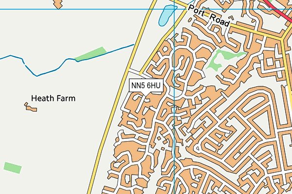 NN5 6HU map - OS VectorMap District (Ordnance Survey)