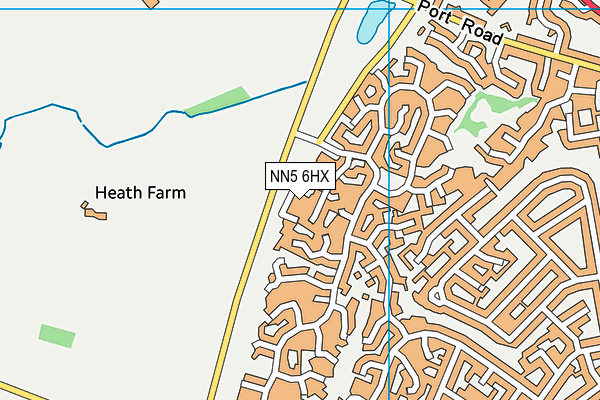 NN5 6HX map - OS VectorMap District (Ordnance Survey)