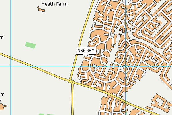 NN5 6HY map - OS VectorMap District (Ordnance Survey)