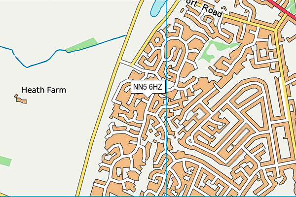 NN5 6HZ map - OS VectorMap District (Ordnance Survey)