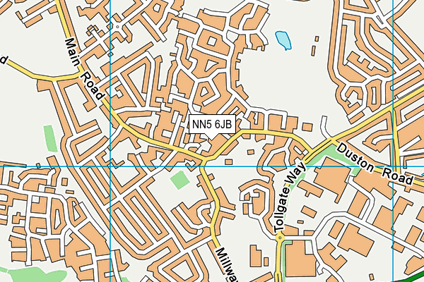 NN5 6JB map - OS VectorMap District (Ordnance Survey)