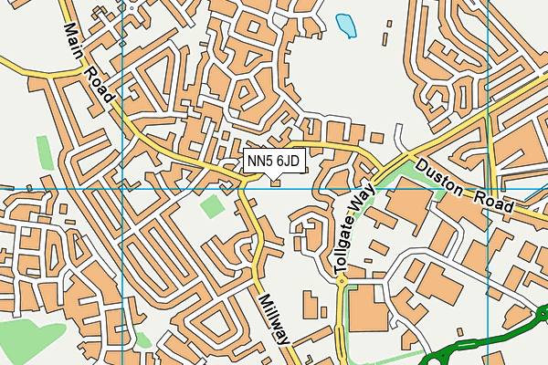 NN5 6JD map - OS VectorMap District (Ordnance Survey)