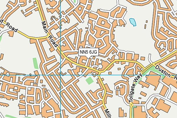 NN5 6JG map - OS VectorMap District (Ordnance Survey)