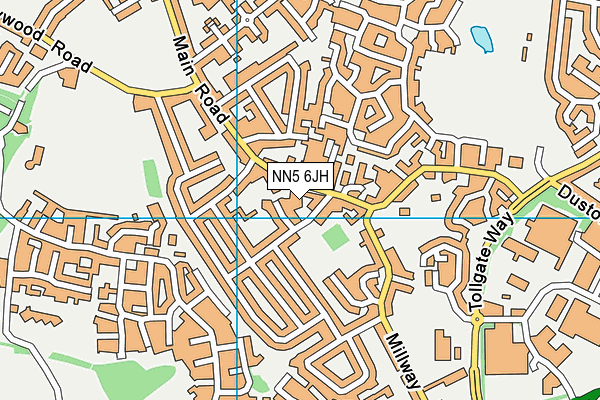 NN5 6JH map - OS VectorMap District (Ordnance Survey)