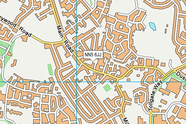 NN5 6JJ map - OS VectorMap District (Ordnance Survey)