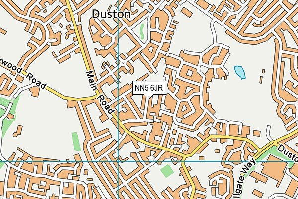 NN5 6JR map - OS VectorMap District (Ordnance Survey)