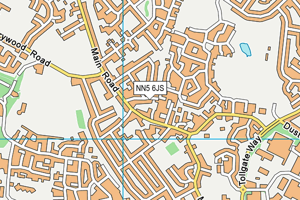 NN5 6JS map - OS VectorMap District (Ordnance Survey)