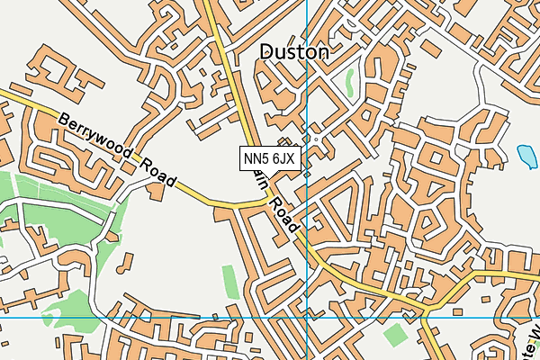 NN5 6JX map - OS VectorMap District (Ordnance Survey)