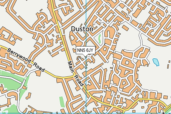 NN5 6JY map - OS VectorMap District (Ordnance Survey)