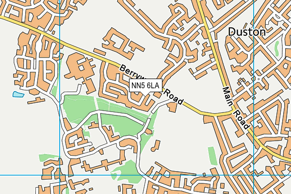NN5 6LA map - OS VectorMap District (Ordnance Survey)