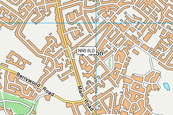 NN5 6LD map - OS VectorMap District (Ordnance Survey)