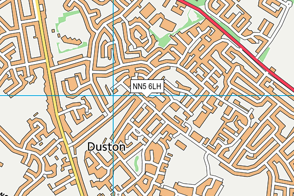 NN5 6LH map - OS VectorMap District (Ordnance Survey)