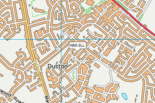NN5 6LL map - OS VectorMap District (Ordnance Survey)