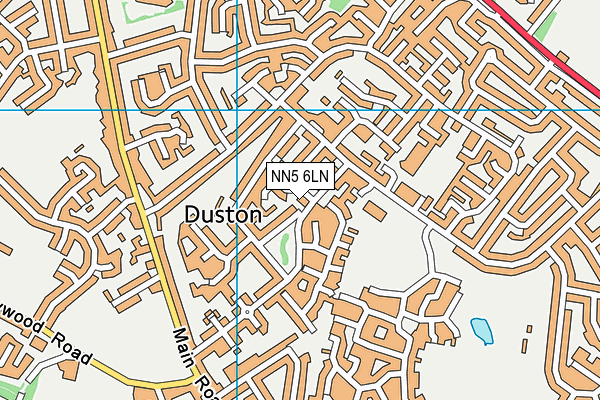 NN5 6LN map - OS VectorMap District (Ordnance Survey)