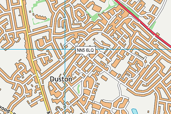 NN5 6LQ map - OS VectorMap District (Ordnance Survey)