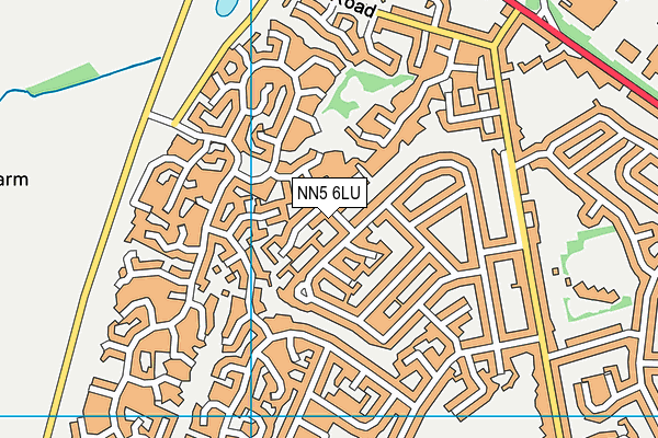 NN5 6LU map - OS VectorMap District (Ordnance Survey)