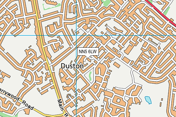 NN5 6LW map - OS VectorMap District (Ordnance Survey)