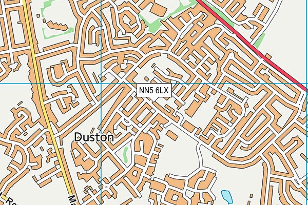 NN5 6LX map - OS VectorMap District (Ordnance Survey)
