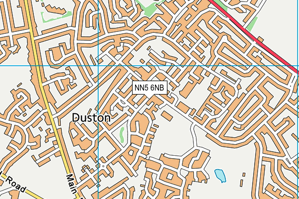 NN5 6NB map - OS VectorMap District (Ordnance Survey)