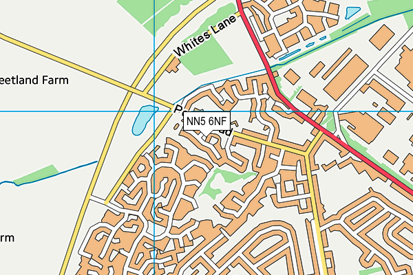 NN5 6NF map - OS VectorMap District (Ordnance Survey)