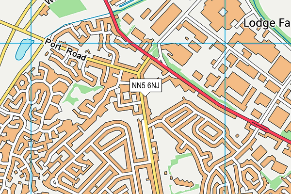 NN5 6NJ map - OS VectorMap District (Ordnance Survey)