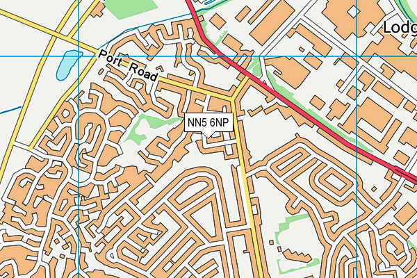 NN5 6NP map - OS VectorMap District (Ordnance Survey)