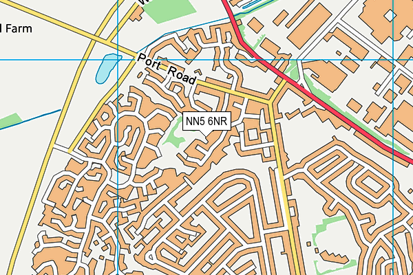NN5 6NR map - OS VectorMap District (Ordnance Survey)