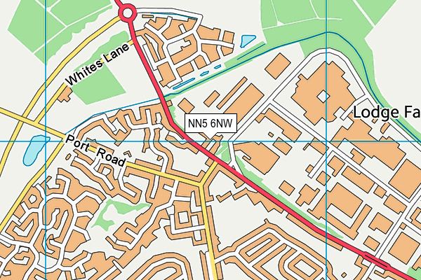NN5 6NW map - OS VectorMap District (Ordnance Survey)
