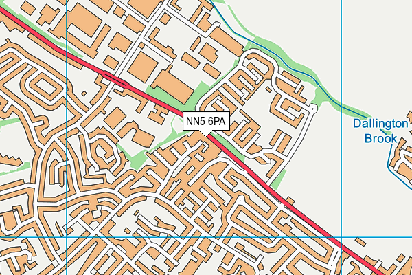 NN5 6PA map - OS VectorMap District (Ordnance Survey)