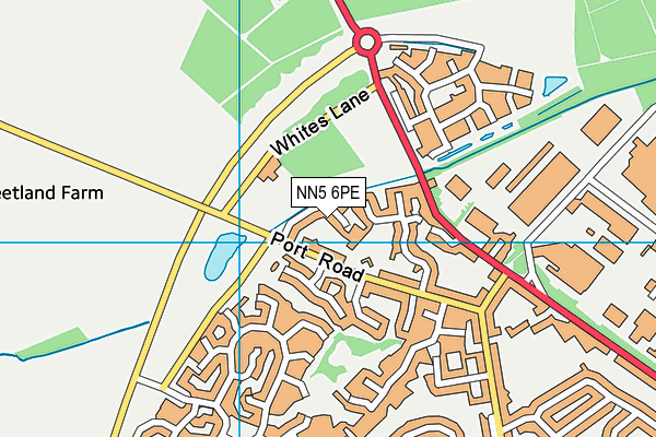 NN5 6PE map - OS VectorMap District (Ordnance Survey)