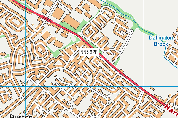NN5 6PF map - OS VectorMap District (Ordnance Survey)
