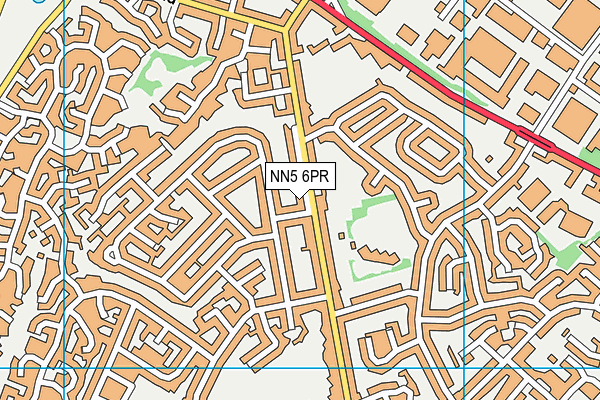 NN5 6PR map - OS VectorMap District (Ordnance Survey)