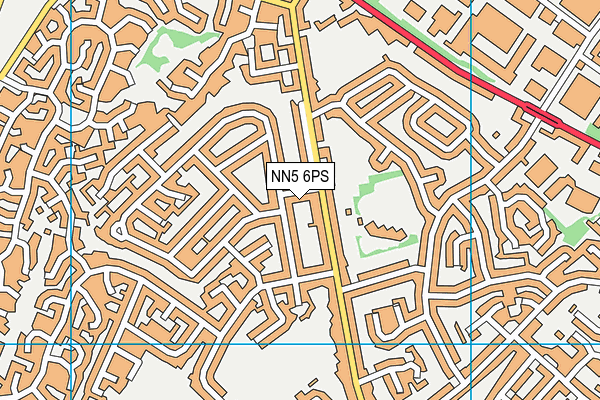 NN5 6PS map - OS VectorMap District (Ordnance Survey)