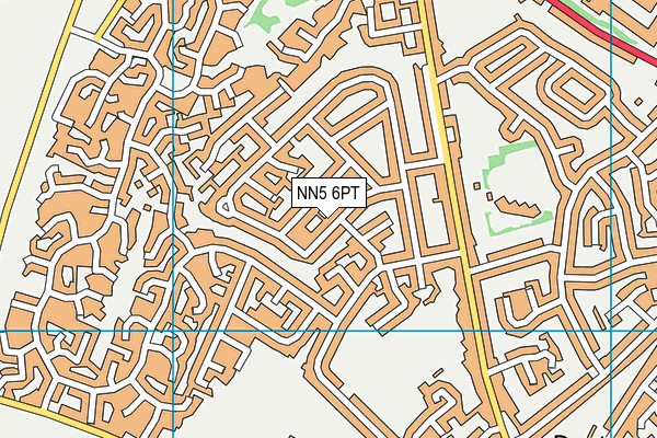 NN5 6PT map - OS VectorMap District (Ordnance Survey)