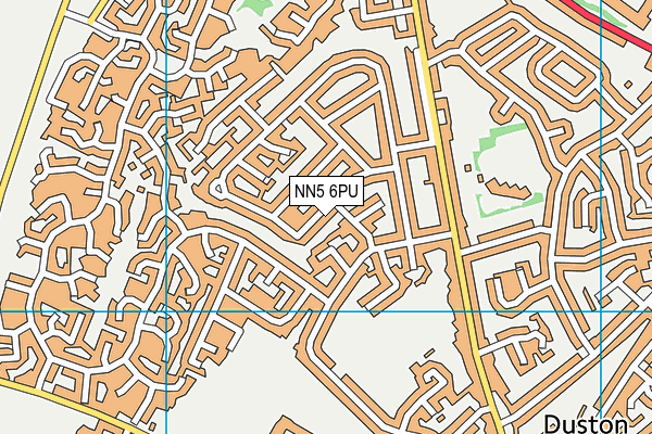NN5 6PU map - OS VectorMap District (Ordnance Survey)