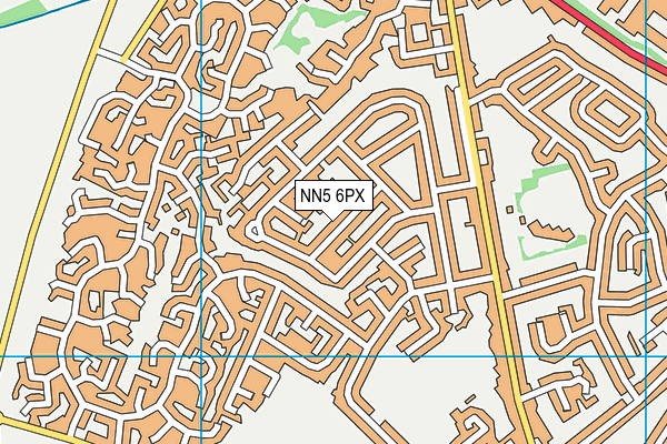 NN5 6PX map - OS VectorMap District (Ordnance Survey)
