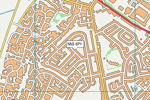 NN5 6PY map - OS VectorMap District (Ordnance Survey)