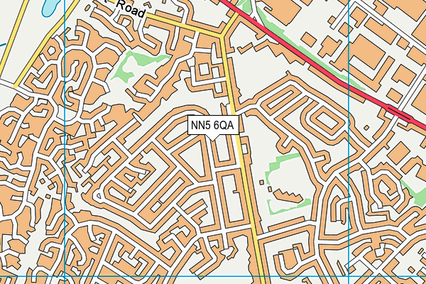 NN5 6QA map - OS VectorMap District (Ordnance Survey)