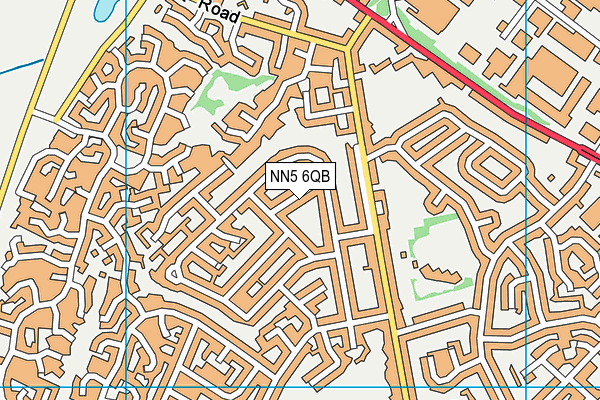 NN5 6QB map - OS VectorMap District (Ordnance Survey)