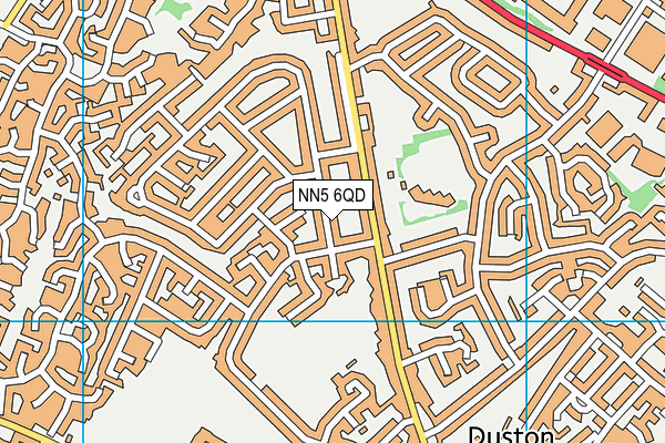 NN5 6QD map - OS VectorMap District (Ordnance Survey)