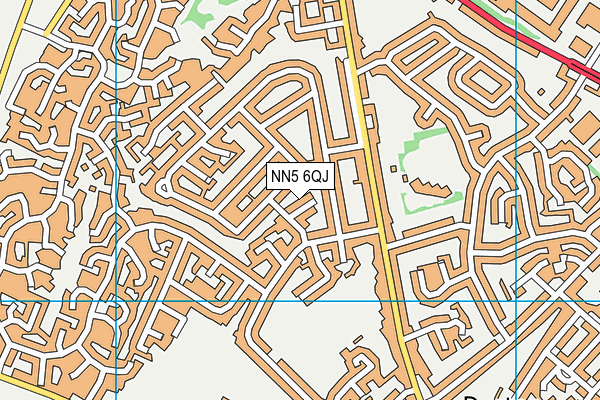 NN5 6QJ map - OS VectorMap District (Ordnance Survey)