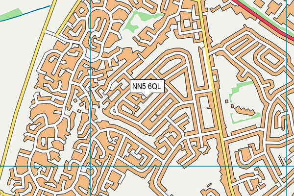 NN5 6QL map - OS VectorMap District (Ordnance Survey)