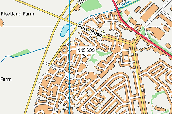 NN5 6QS map - OS VectorMap District (Ordnance Survey)