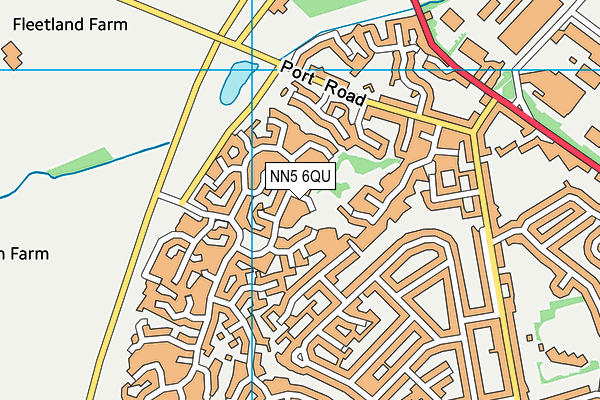 NN5 6QU map - OS VectorMap District (Ordnance Survey)