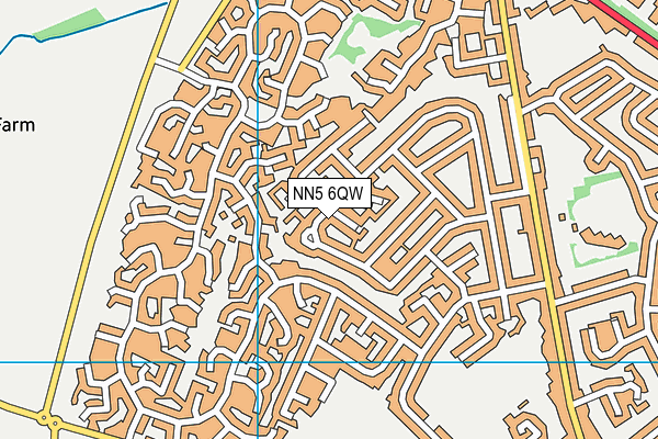 NN5 6QW map - OS VectorMap District (Ordnance Survey)