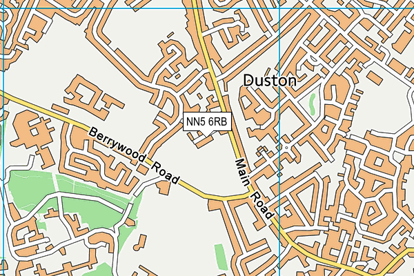 NN5 6RB map - OS VectorMap District (Ordnance Survey)