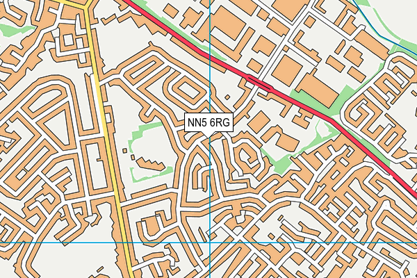 NN5 6RG map - OS VectorMap District (Ordnance Survey)