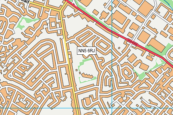 NN5 6RJ map - OS VectorMap District (Ordnance Survey)